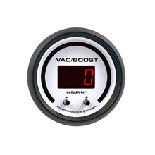 Load image into Gallery viewer, AutoMeter 6758-PH GAUGE, VAC/BOOST, 2 1/16", TWO CHANNEL, SELECTABLE, PHANTOM ELITE DIGITAL