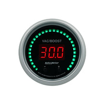 Load image into Gallery viewer, AutoMeter 6758-SC GAUGE, VAC/BOOST, 2 1/16", TWO CHANNEL, SELECTABLE, SPORT-COMP ELITE DIGITAL