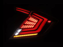 Load image into Gallery viewer, AlphaRex 676000 Prismatic LED Taillights Black Red for Select Honda Civic