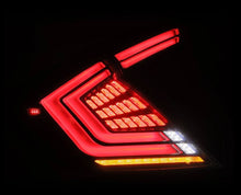Load image into Gallery viewer, AlphaRex 676010 Prismatic LED Taillights Smoke for Select Honda Civic