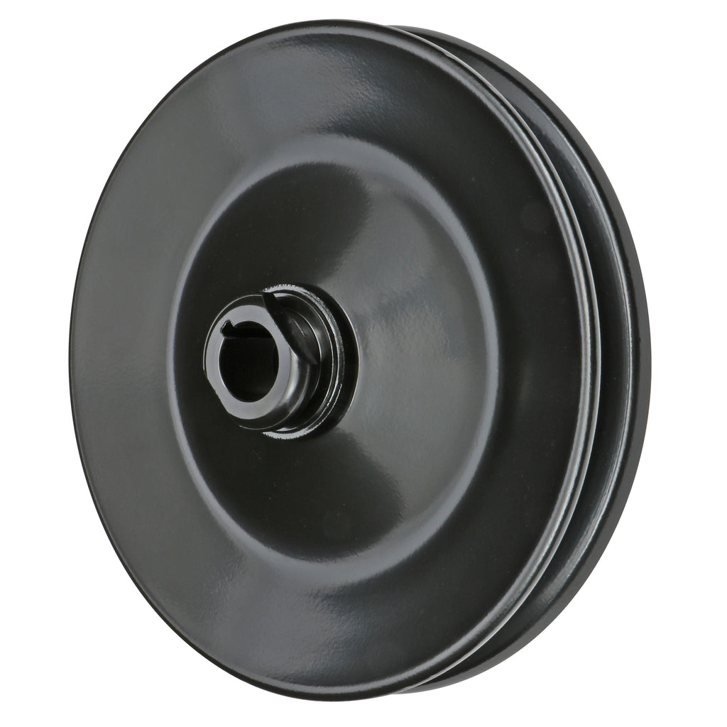6784-Gm-Steel-Power-Steering-Pulley-Single-Vgroove-534In-Dia-58In-Shaft-W-Keyway-Black