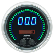 Load image into Gallery viewer, AutoMeter 6789-CB GAUGE, SPEEDO, 3 3/8", 260 MPH / 260 KM/H, ELEC PROGRAM, COBALT ELITE DIGITAL
