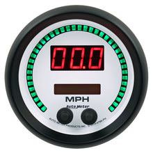 Load image into Gallery viewer, AutoMeter 6789-PH GAUGE, SPEEDO, 3 3/8", 260 MPH / 260 KM/H, ELEC PROGRAM, PHANTOM ELITE DIGITAL
