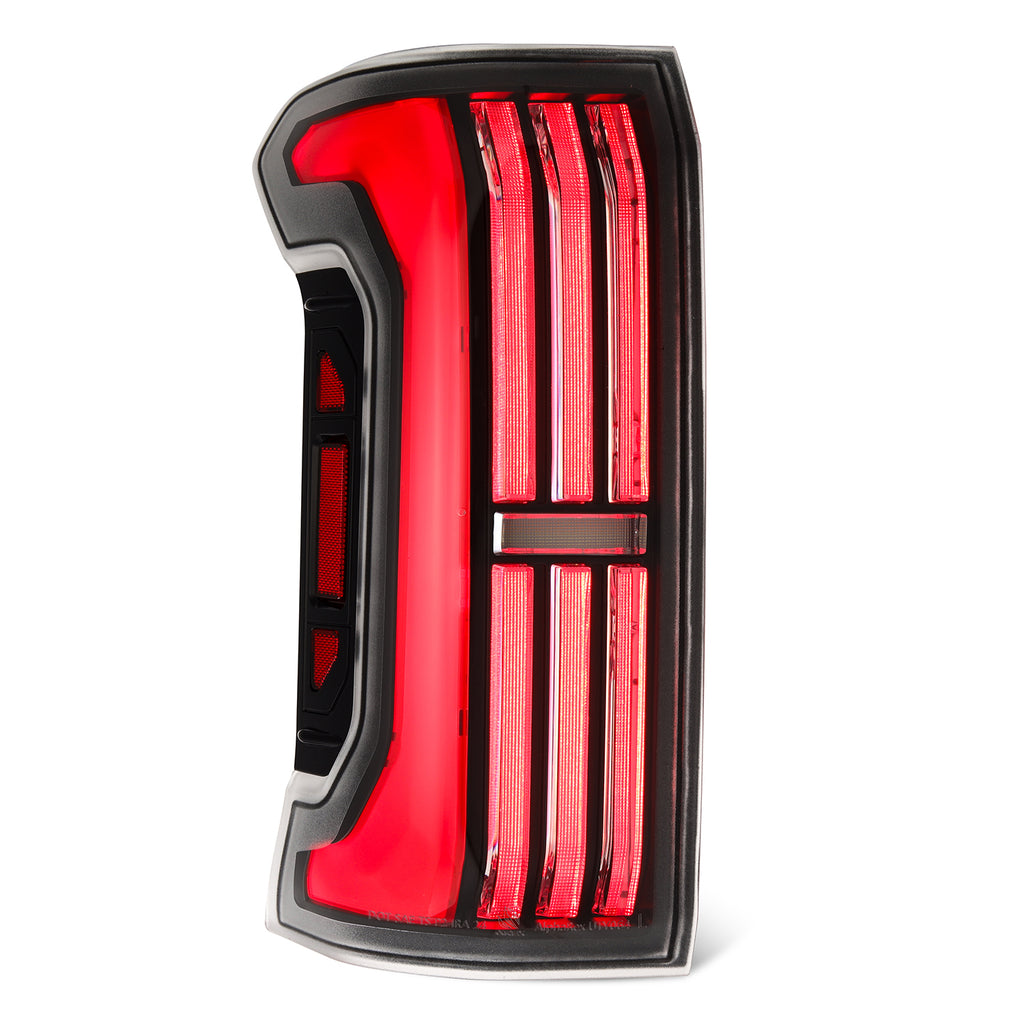 AlphaRex 679010 Prismatic LED Taillights Black Red for Select Toyota Tacoma