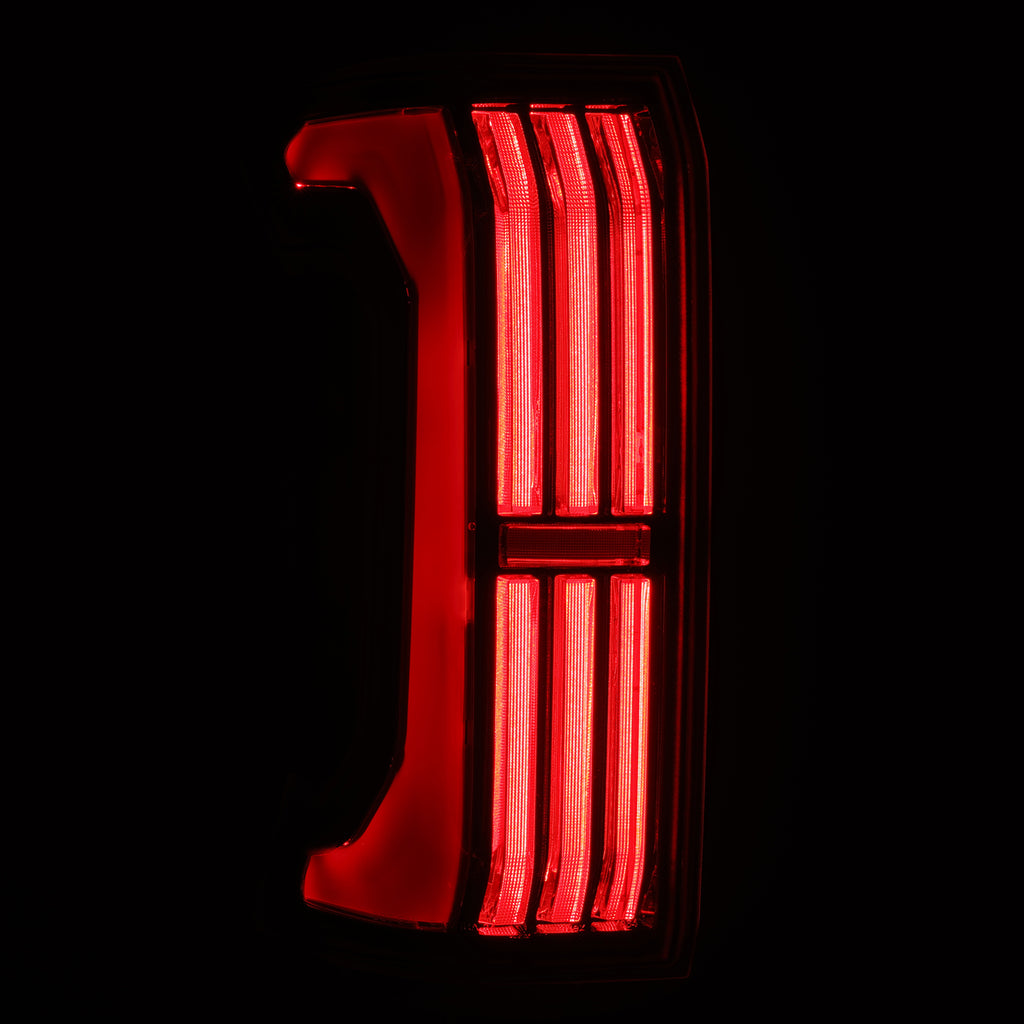 AlphaRex 679020 Prismatic LED Taillights Black for Select Toyota Tacoma