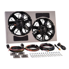 Load image into Gallery viewer, Derale 67938-215 Powerpack - Brushless Dual 12" RAD Fan/Alum Shroud Kit w/ PWM Controller