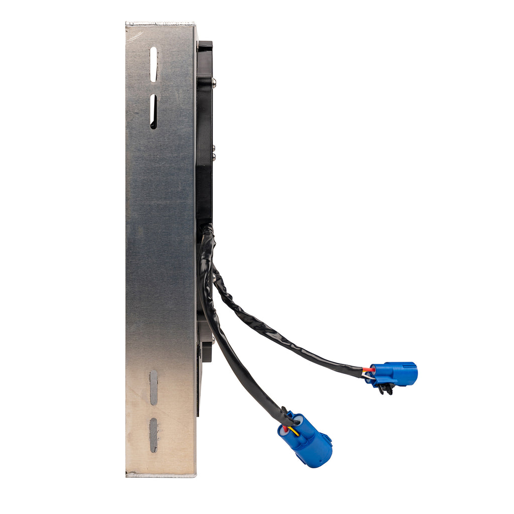 Derale 67942-195 Powerpack - Brushless Dual 12" RAD Fan/Aluminum Shroud w/ PWM Controller