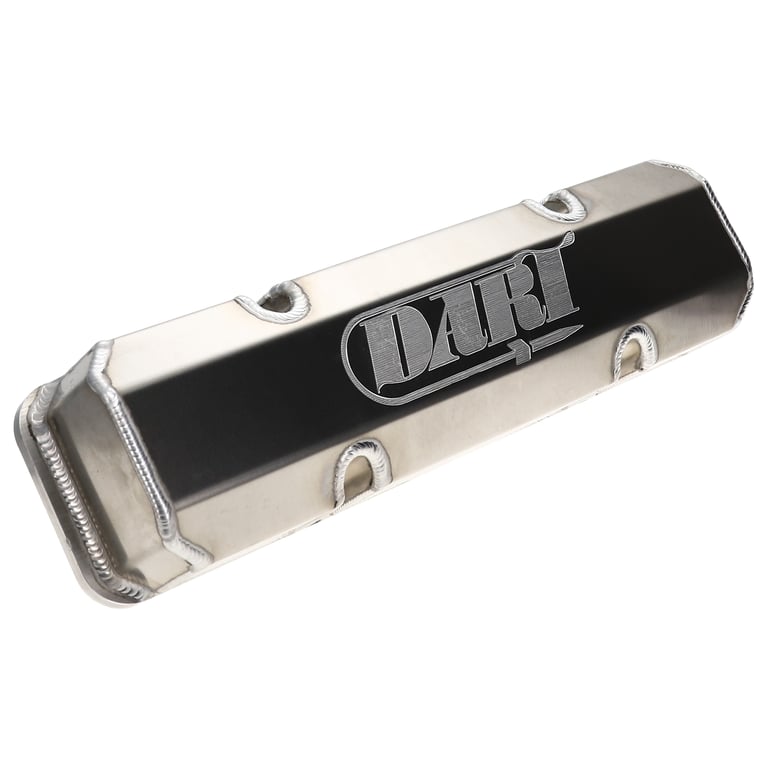 DART 68000016 SBC Valve Cover Kit - Fabricated Aluminum - Natural
