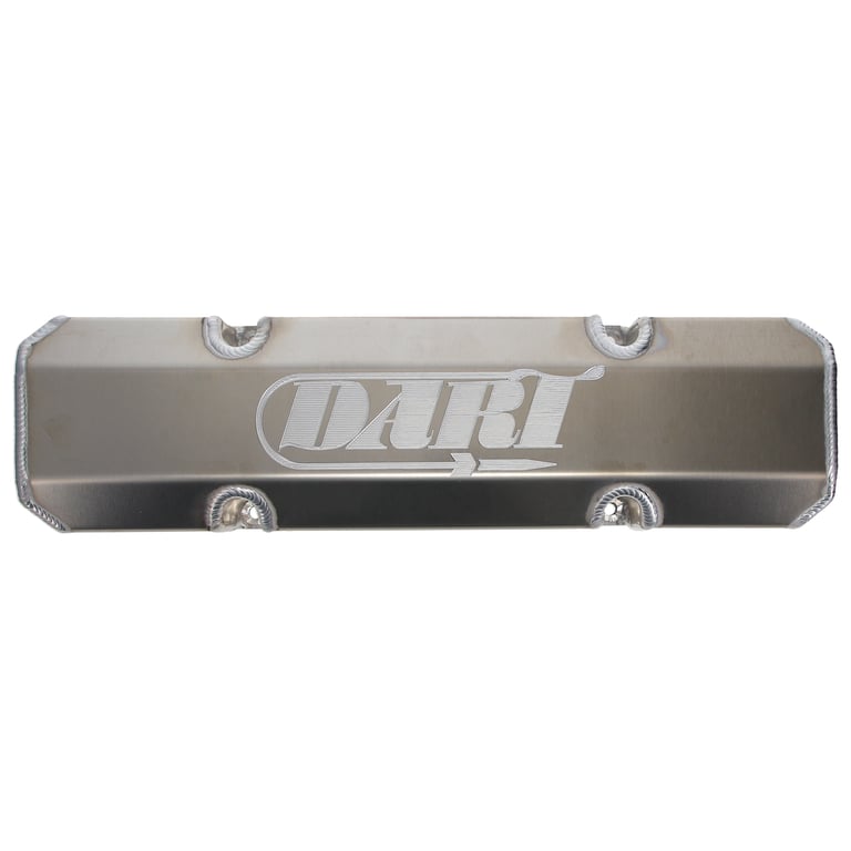DART 68000016 SBC Valve Cover Kit - Fabricated Aluminum - Natural