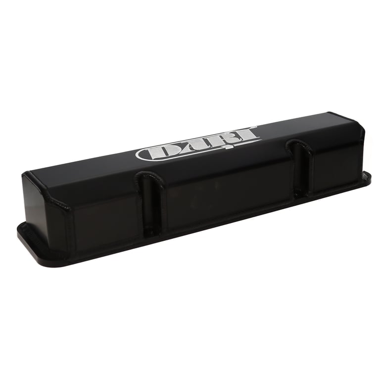 DART 68000018 SBC Valve Cover Kit - Fabricated Aluminum - Black