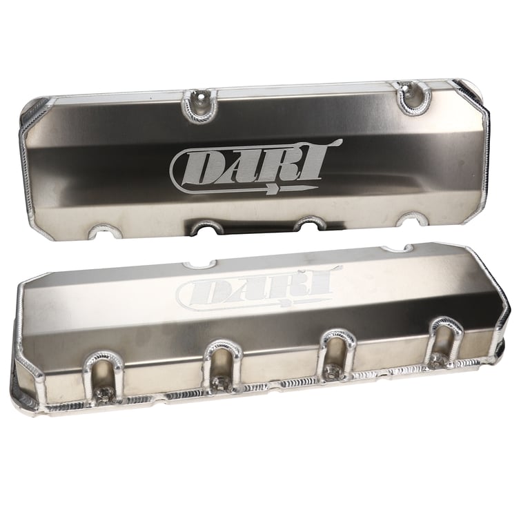 DART 68000031 BBC Fabricated Aluminum Valve Cover Set w/ Logo