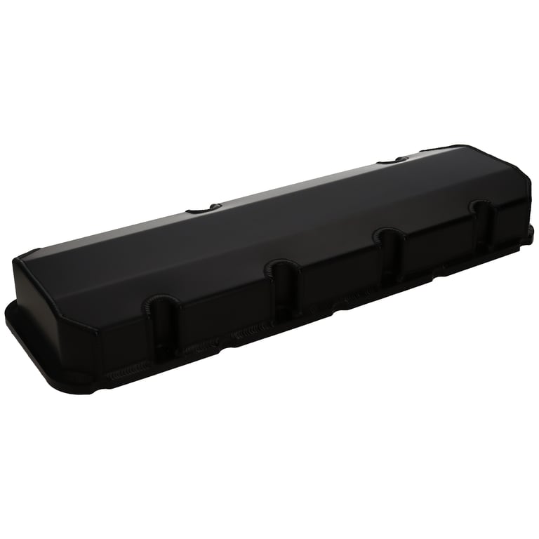 DART 68000034 BBC Fabricated Aluminum Valve Cover Set w/ No Logo Black Anodized