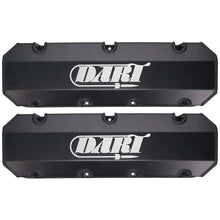 Load image into Gallery viewer, DART 68000043 BBC Fabricated Aluminum Valve Cover Set w/ Logo Black Anodized