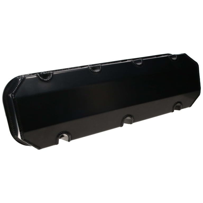 DART 68000044 BBC Fabricated Aluminum Valve Cover Set w/ No Logo Black Anodized