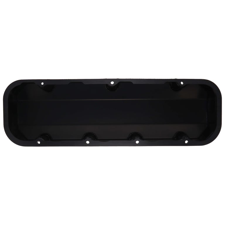 DART 68000044 BBC Fabricated Aluminum Valve Cover Set w/ No Logo Black Anodized