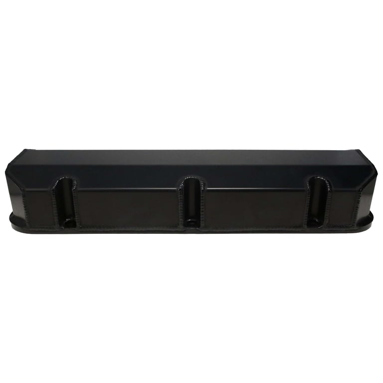 DART 68000044 BBC Fabricated Aluminum Valve Cover Set w/ No Logo Black Anodized