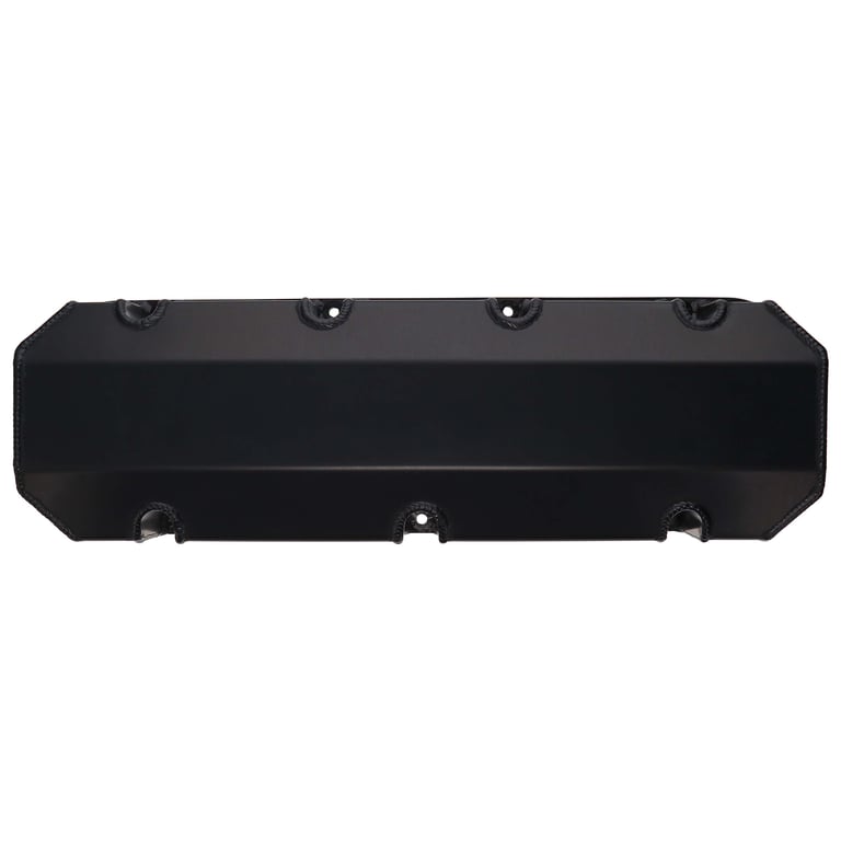DART 68000044 BBC Fabricated Aluminum Valve Cover Set w/ No Logo Black Anodized