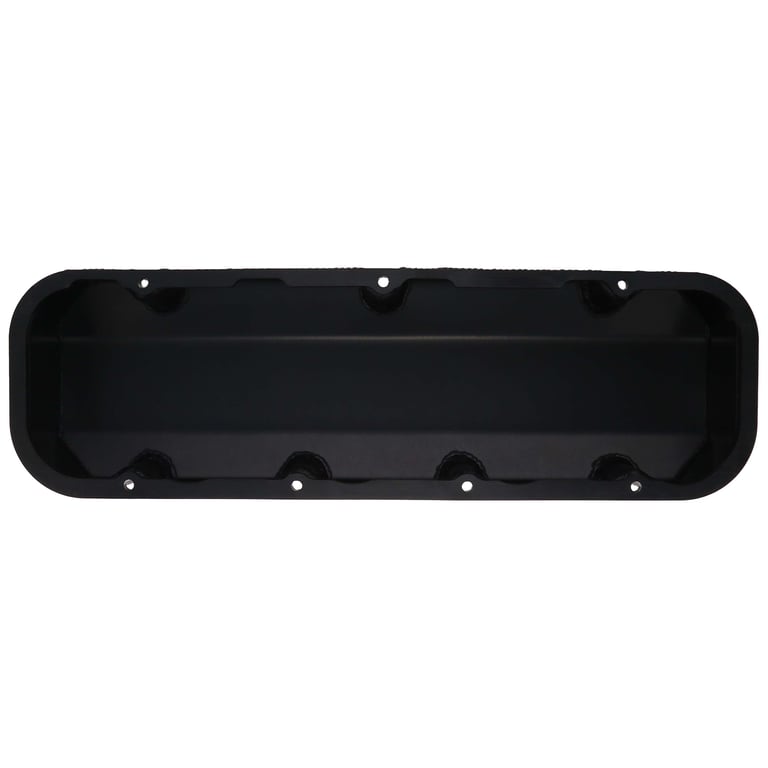 DART 68000047 BBC Fabricated Aluminum Valve Cover Set w/ Logo Black Anodized
