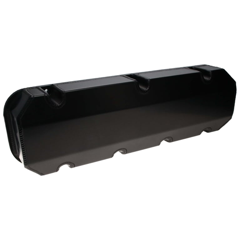DART 68000048 BBC Fabricated Aluminum Valve Cover Set w/ No Logo Black Anodized