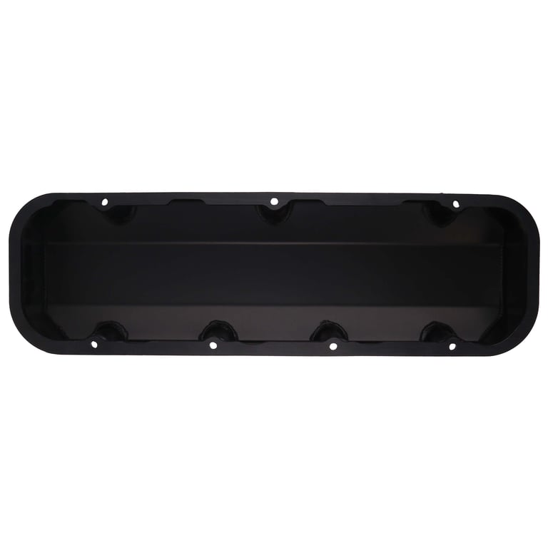 DART 68000048 BBC Fabricated Aluminum Valve Cover Set w/ No Logo Black Anodized