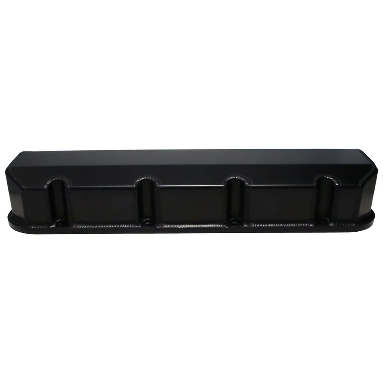 DART 68000048 BBC Fabricated Aluminum Valve Cover Set w/ No Logo Black Anodized