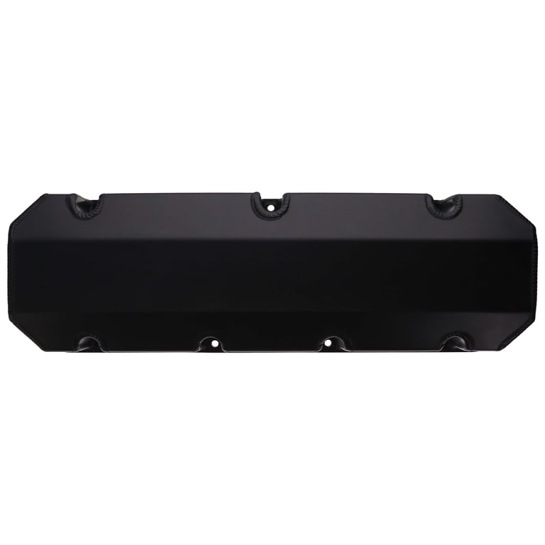 DART 68000048 BBC Fabricated Aluminum Valve Cover Set w/ No Logo Black Anodized