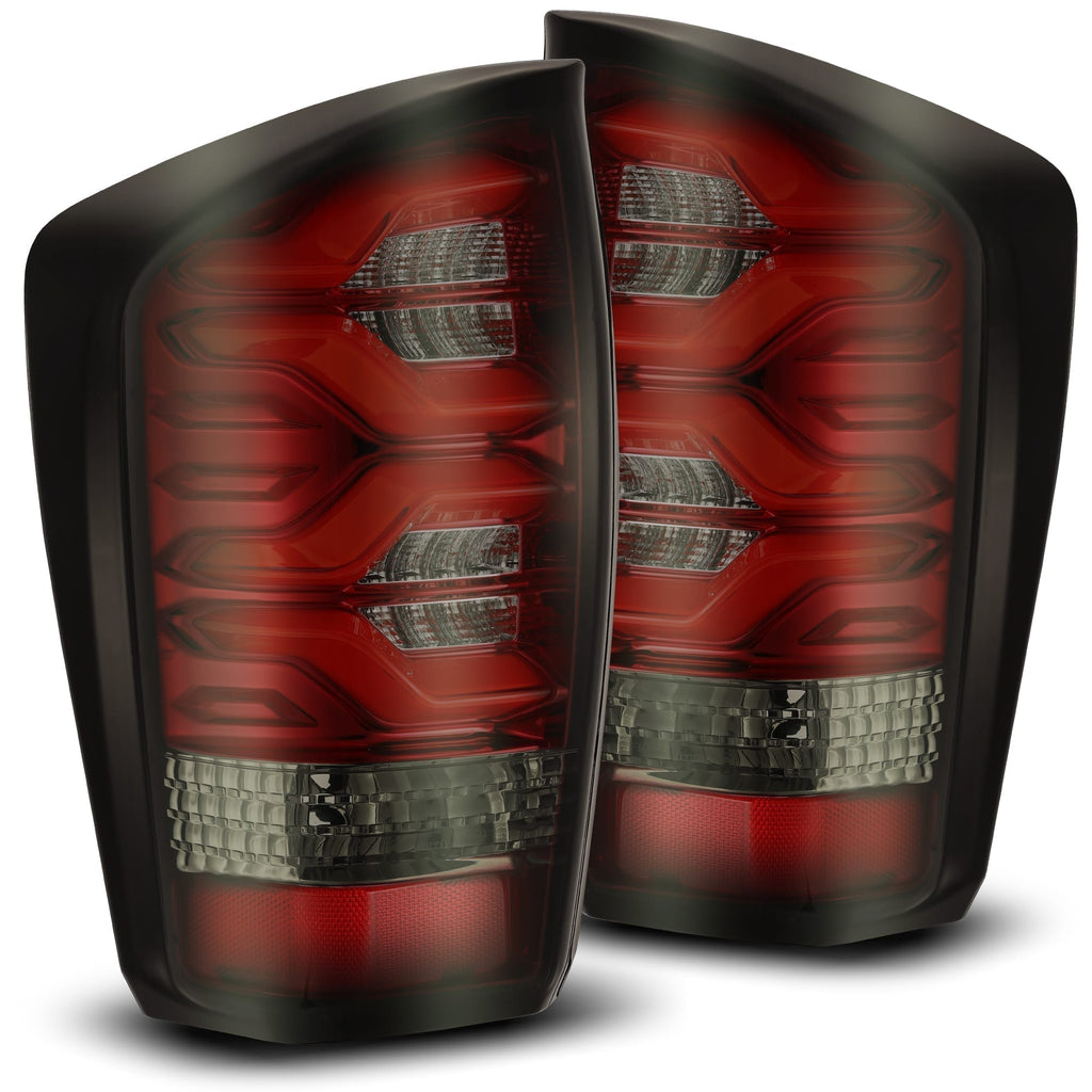 AlphaRex 680020 LED Taillights Jet Black for Select Toyota Tacoma