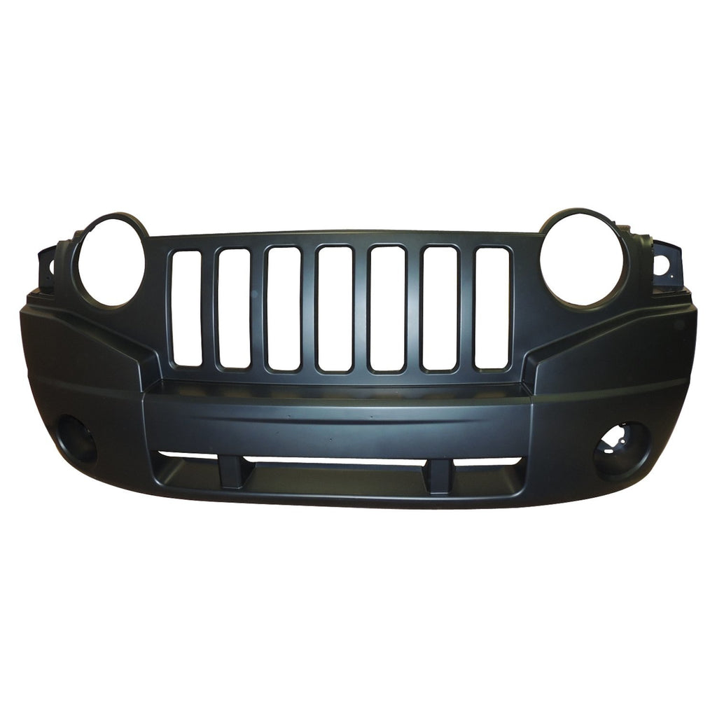 Crown Automotive Jeep Replacement 68002271AB Front Fascia for 2007-2010 Jeep MK Compass w/o Rallye Package, Black Plastic for Select Jeep Compass