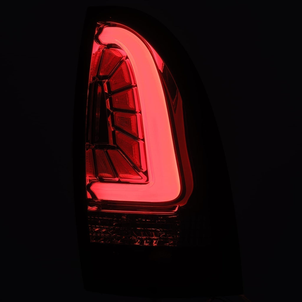 AlphaRex 680040 LED Taillights Red Smoke for Select Toyota Tacoma