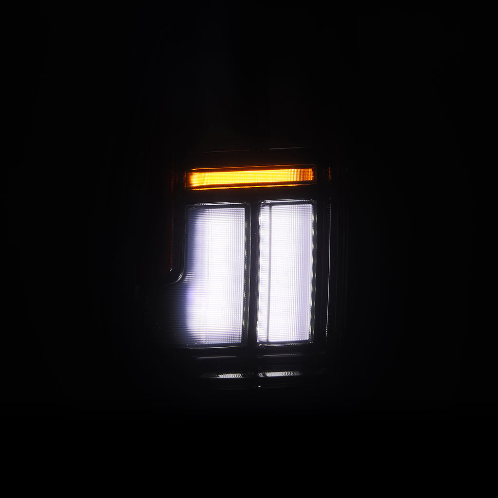 AlphaRex 680052 Prismatic LED Taillights Black for Select Toyota Tacoma