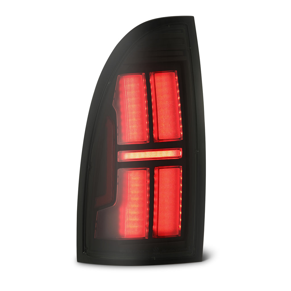 AlphaRex 680052 Prismatic LED Taillights Black for Select Toyota Tacoma