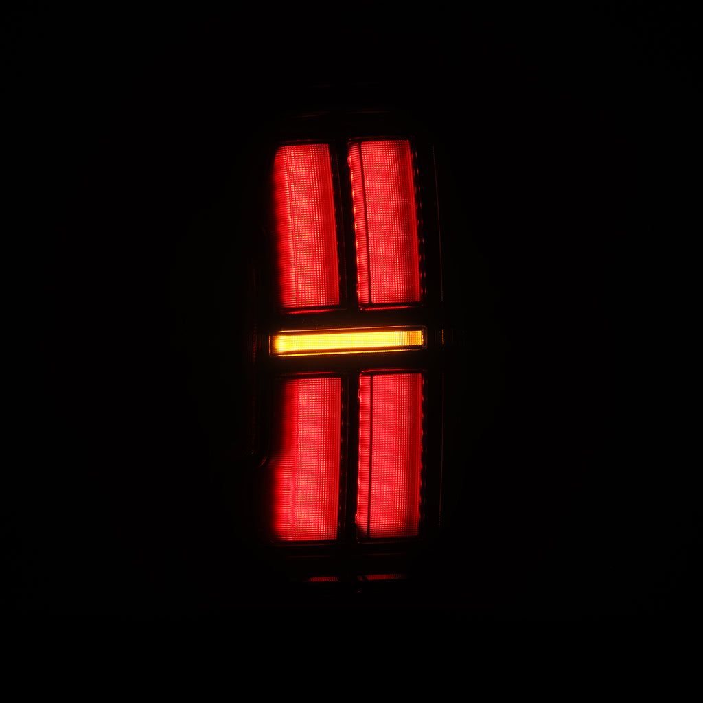 AlphaRex 680052 Prismatic LED Taillights Black for Select Toyota Tacoma