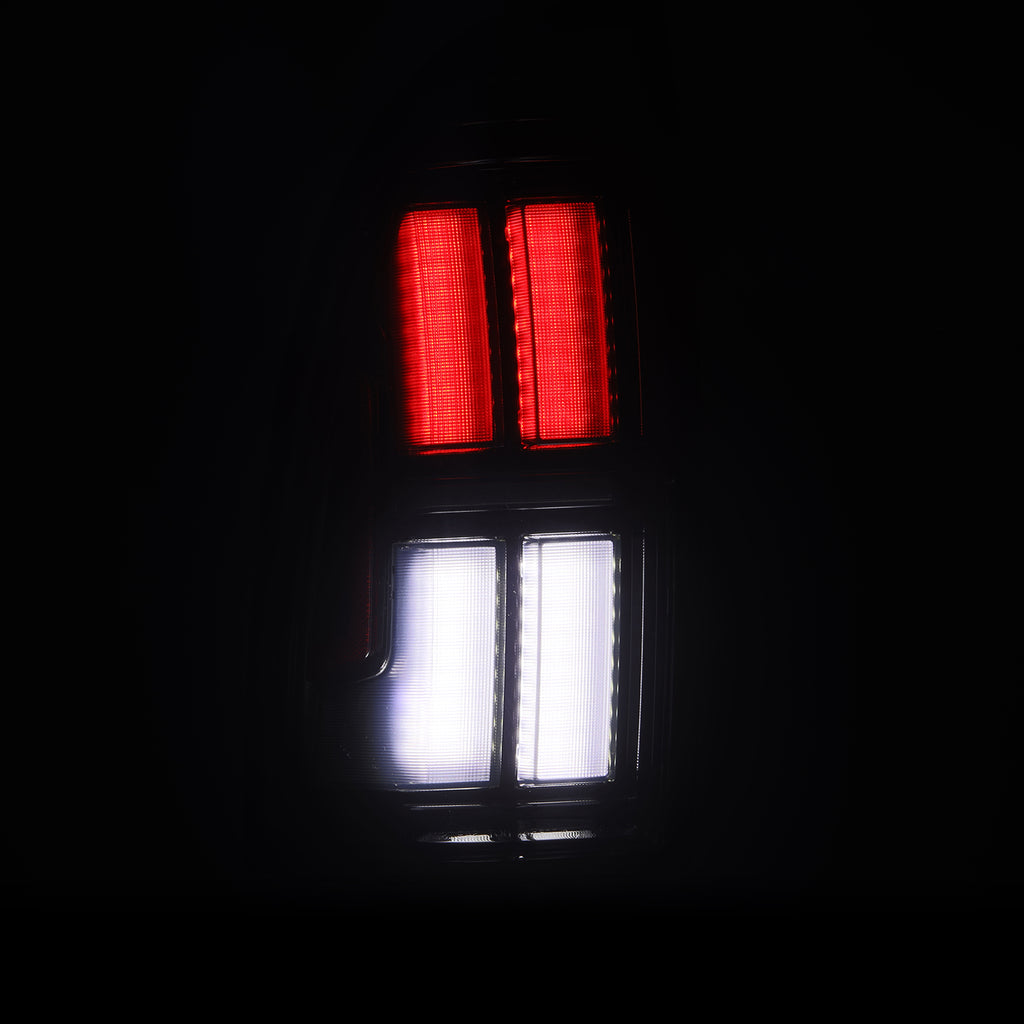 AlphaRex 680052 Prismatic LED Taillights Black for Select Toyota Tacoma