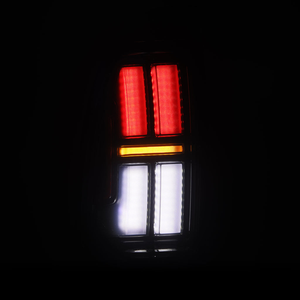 AlphaRex 680062 Prismatic LED Taillights Alpha-Black for Select Toyota Tacoma