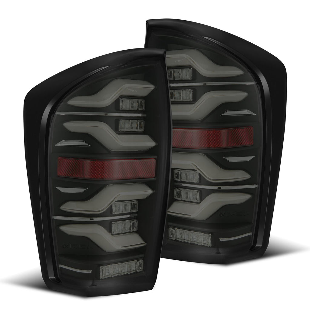 AlphaRex 680090 LED Taillights Black for Select Toyota Tacoma