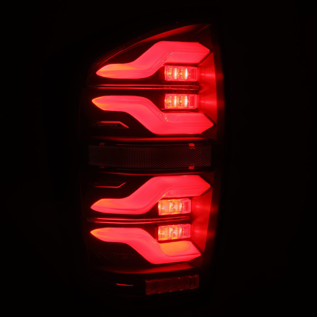 AlphaRex 680090 LED Taillights Black for Select Toyota Tacoma
