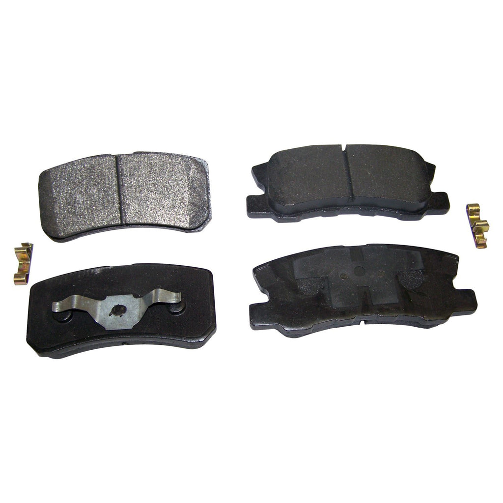 Crown Automotive Jeep Replacement 68028671AA Rear Brake Pad Set for 2007-2017 Jeep MK Compass / Patriot w/ 11.89" Rotors for Select Jeep Compass, Jeep Patriot