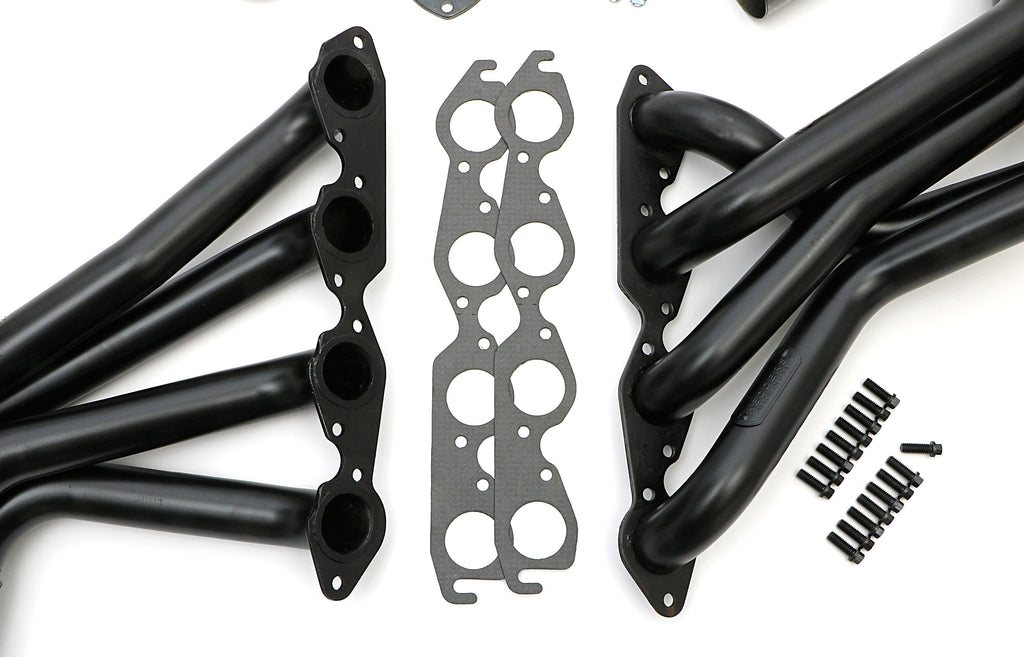 Hedman Hedders 68090 Black Long-Tube Headers For 1965-82 Corvette 396-502 for Select Chevrolet Corvette
