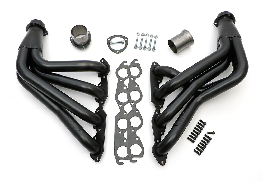 Hedman Hedders 68090 Black Long-Tube Headers For 1965-82 Corvette 396-502 for Select Chevrolet Corvette