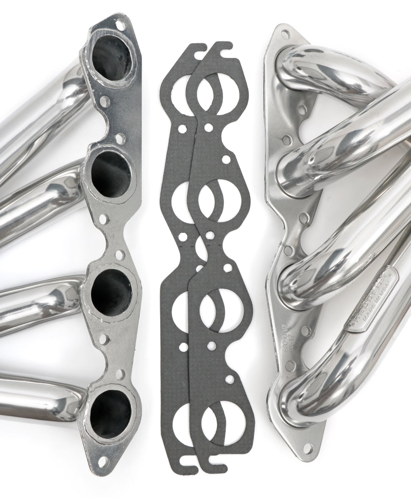 Hedman Hedders 68096 Silver Long-Tube Headers For 1965-82 Corvette 396-502 for Select Chevrolet Corvette
