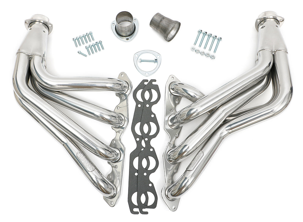 Hedman Hedders 68096 Silver Long-Tube Headers For 1965-82 Corvette 396-502 for Select Chevrolet Corvette