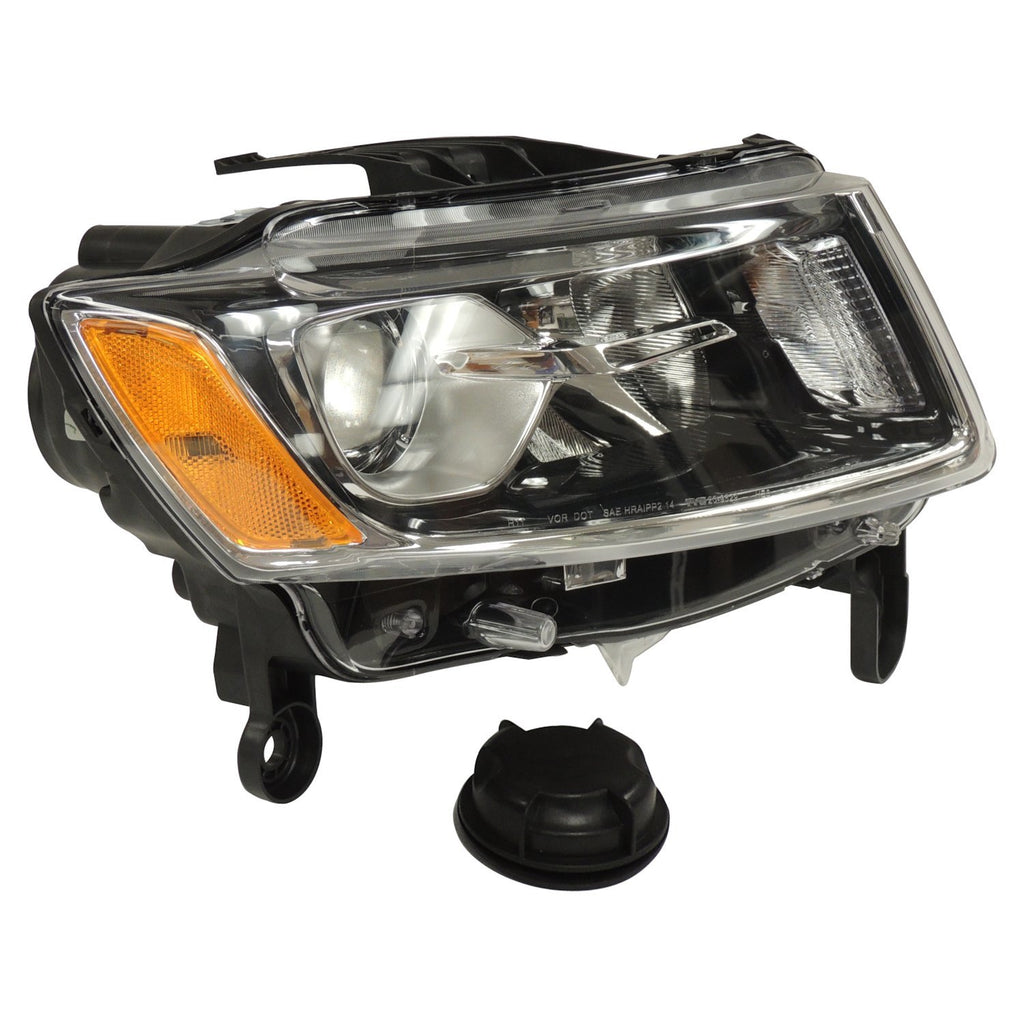 Crown Automotive Jeep Replacement 68110996AD Right Headlamp Assembly for 14-15 Jeep WK Grand Cherokee w/ Halogen Lamps for Select Jeep Grand Cherokee