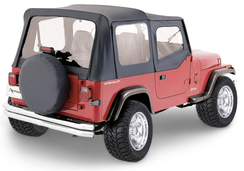 Rampage 68115 Complete Soft Top Kit for Select Jeep CJ7, Jeep Wrangler