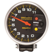 Load image into Gallery viewer, AutoMeter 6811 GAUGE, TACHOMETER, 5", 11K RPM, PEDESTAL W/PEAK MEMORY, PRO-COMP
