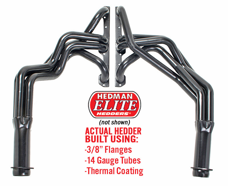 Hedman Hedders 68128 1-5/8 in. HD Silver Long-Tube Headers For 1955-57 Chevy w/283-400 for Select Chevrolet Bel Air, Chevrolet One-Fifty Series, Chevrolet Two-Ten Series