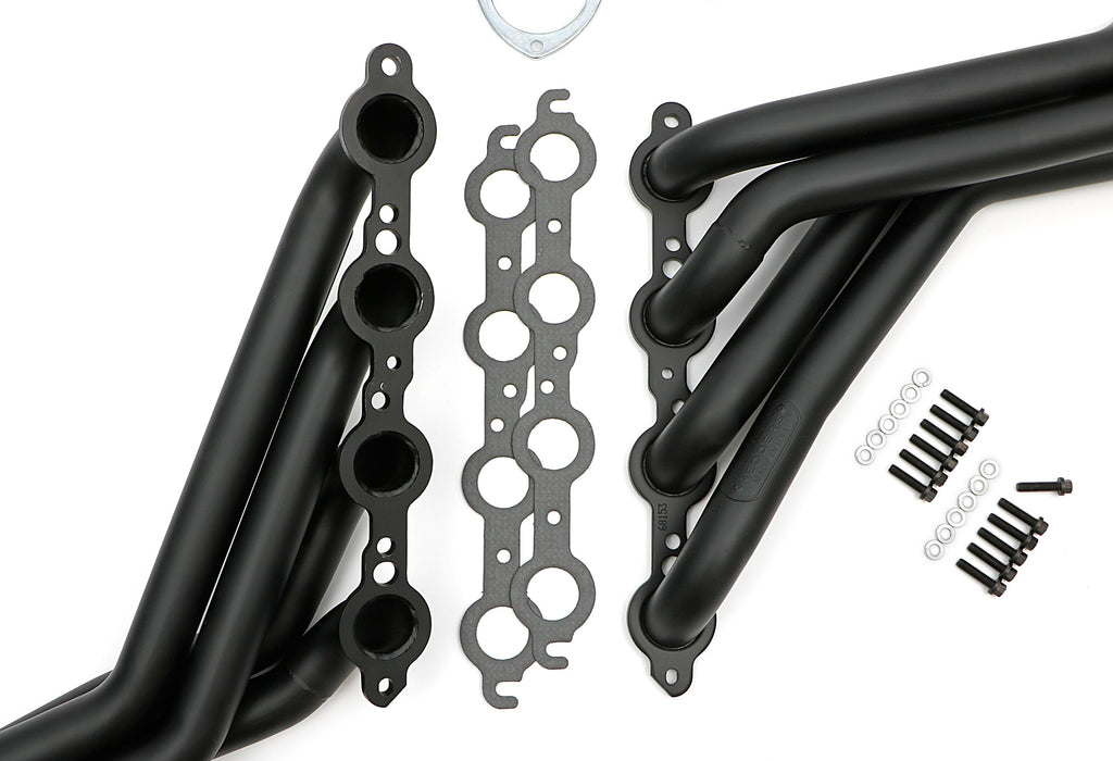 Hedman Hedders 68153 Black Long-Tube LS Swap Headers For 1968-72 Chevelle, El Camino for Select Buick GS, Buick Skylark, Chevrolet Chevelle, Chevrolet El Camino, Chevrolet Monte Carlo, Oldsmobile 442, Oldsmobile Cutlass, Oldsmobile F85, Oldsmobile Vista