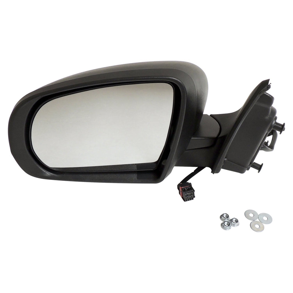 Crown Automotive Jeep Replacement 68164059AD Left Power, Manual Folding Mirror for 2014-2022 KL Cherokee, Black Textured for Select Jeep Cherokee