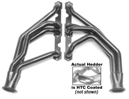 Hedman Hedders 68166 Silver Long-Tube Headers for 1964-67 Chevy II with 283-400 for Select Chevrolet Chevy II