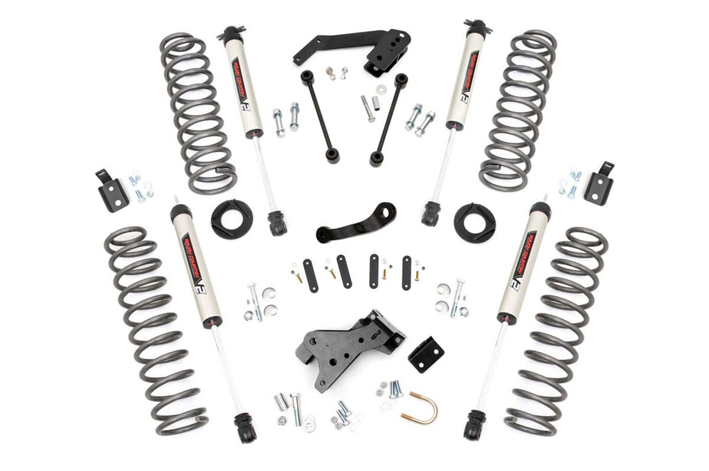 Rough Country 68170 Suspension Lift Kit w/Shocks for Select Jeep Wrangler, Jeep Wrangler JK