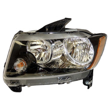 Load image into Gallery viewer, Crown Automotive Jeep Replacement 68171215AB Left Headlight Assy for 11-17 Jeep MK Compass w/ Halogen Bulbs w/ Black Bezel for Select Jeep Compass